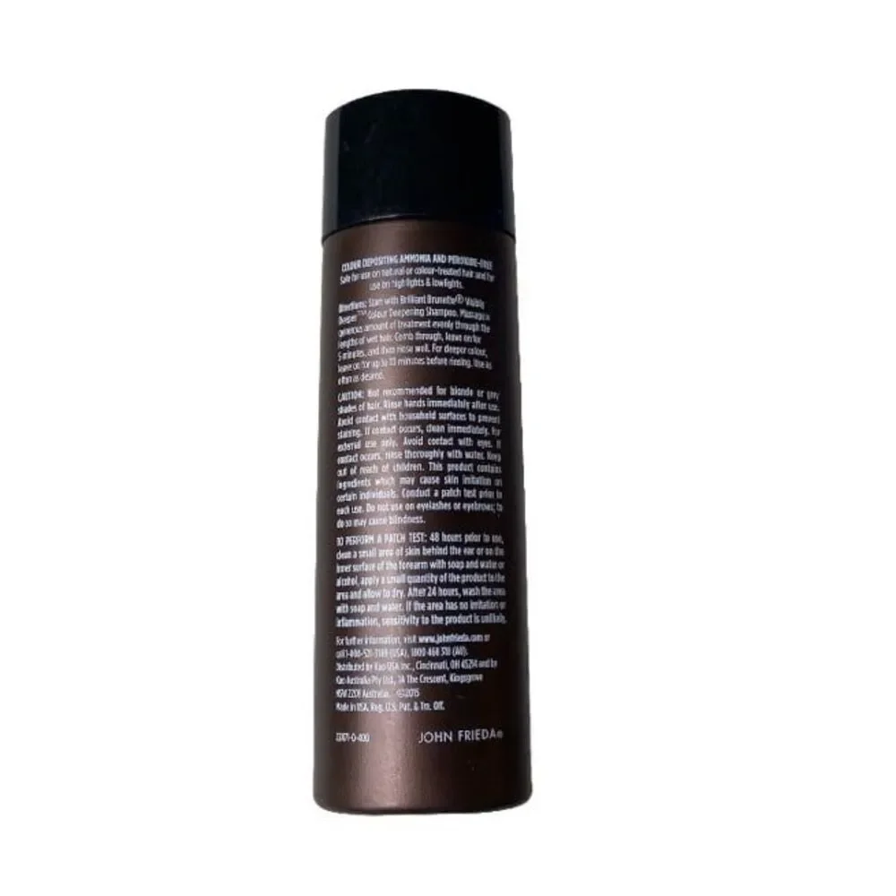 John Frieda Brilliant Brunette Hair Visibly Deeper Color Deepening Treatment 4oz